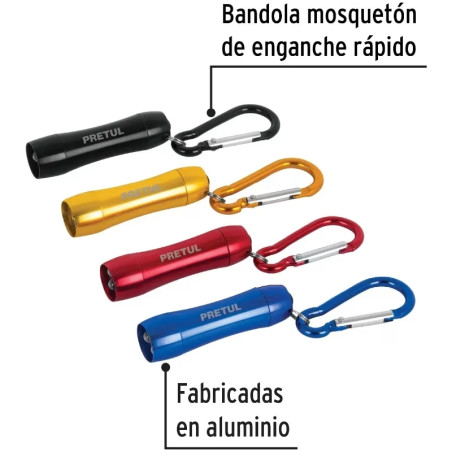 Linternas de 3 LEDS tipo llavero Pretul 26003