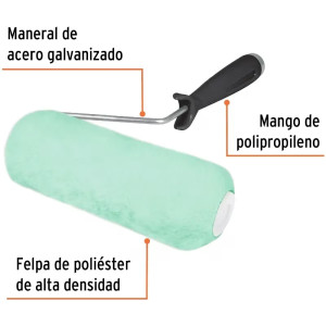 Rodillo para Pintar 7" Superficie Poca rugosas Diametro 37.8mm Espesor 15mm, ROPI-715 13880 Truper