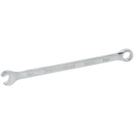 Llave Boca Mixta 7mm Combinada CrVanadio ELarga Truper 15611