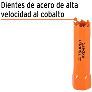 Sierra de copa Bimetalicas 5/8" o 15.8mm, dientes de acero alta velocidad, Para metal y Madera, COBI-5/8 18085 Truper