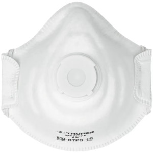 Mascarilla con Valvula para Vapores Organicos TIPO N95, Clip Metalico, MAS-POR-V-B 19757 Truper