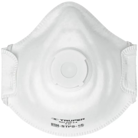 Mascarilla con Valvula para Vapores Organicos TIPO N95, Clip Metalico, MAS-POR-V-B 19757 Truper