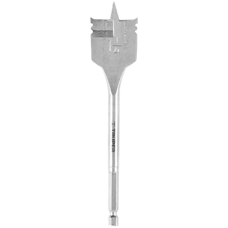 Broca Mecha Plana 1-1/4" x15cm Z1/4 Truper 11390