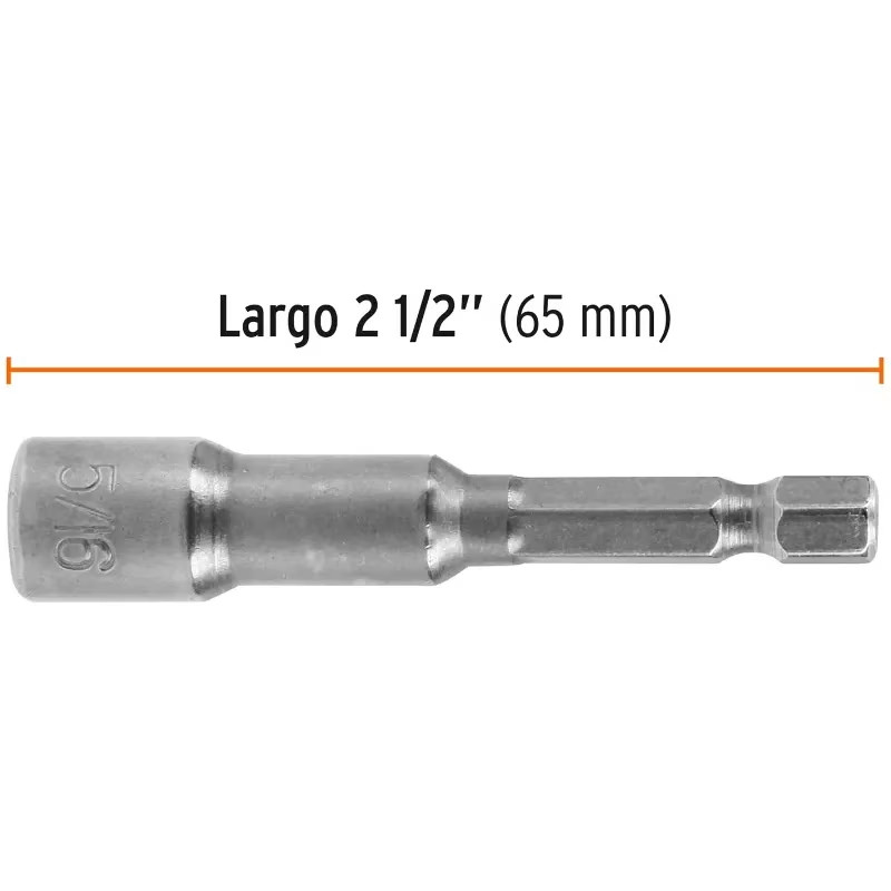 Extensiones Magnetica Punta 5/16" 5Pzas x L2" Z1/4, PUDE-9031 12942 Truper