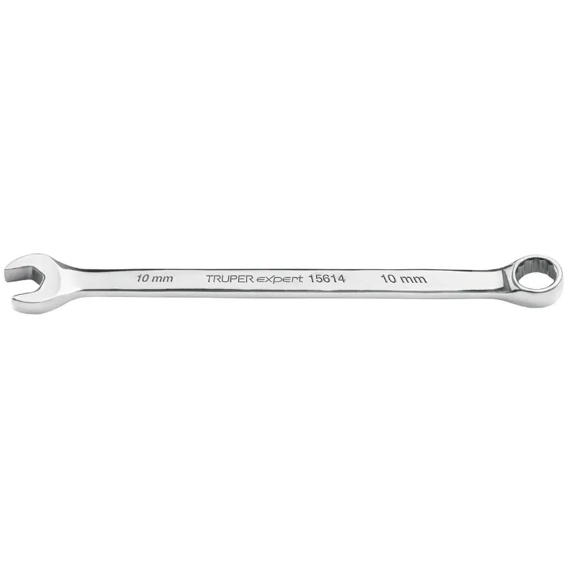 Llave Boca Mixta 10mm Combinada CrVanadio ELarga Truper 15614
