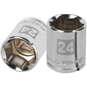 Dados 24mm E1/2 Hexagonales CrVanadio, Truper 13274