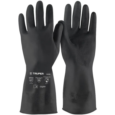 Guantes de Latex Talla G FlocadoAlgodon para Pintor Truper 14267