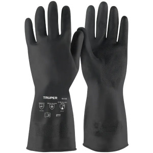 Guantes de Latex Talla M FlocadoAlgodón para Pintor Truper 14266