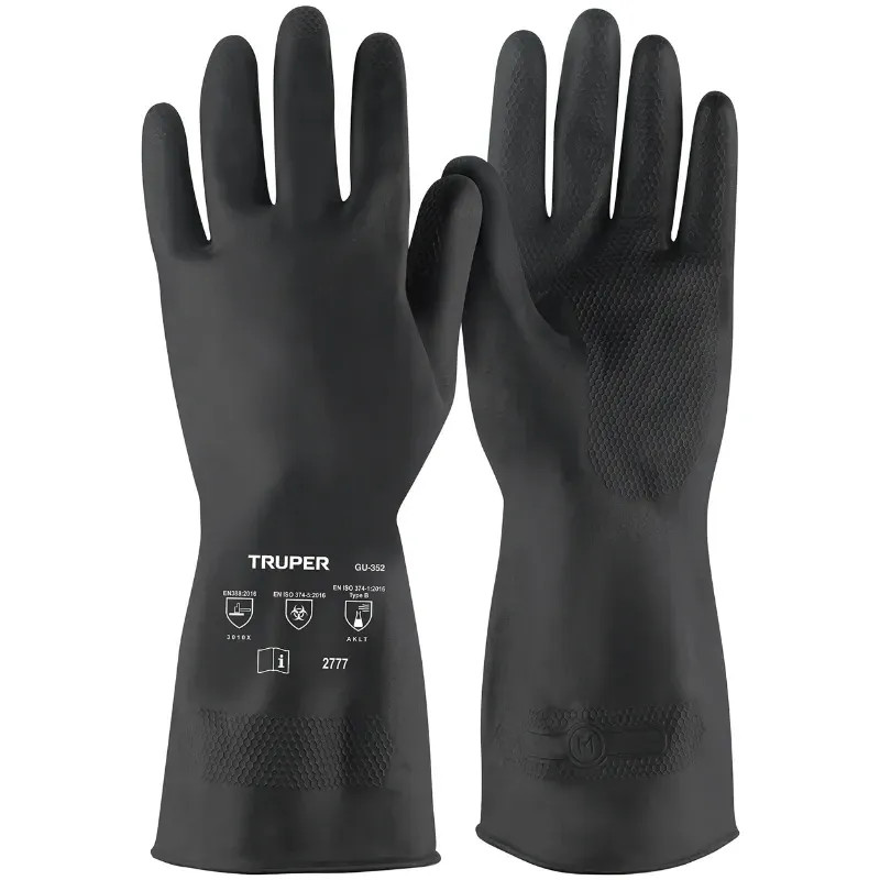 Guantes de Latex Talla M FlocadoAlgodón para Pintor Truper 14266