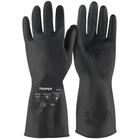 Guantes de Latex Talla M FlocadoAlgodón para Pintor Truper 14266