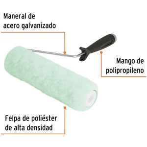 Rodillo para Pintar 9" Superficie Poca rugosas Diametro 37.8mm Espesor 15mm, ROPI-915 13876 Truper