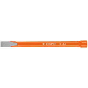 Cincel Plano 8" Cuña 1/2", Acero al cromo Vanadio, Cabeza grande, C-1/2X8 12118 Truper