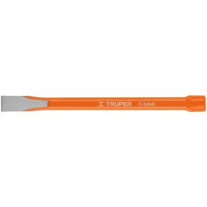 Cincel Plano 8" Cuña 5/8", Acero al cromo Vanadio, Cabeza grande, C-5/8X8 12130 Truper