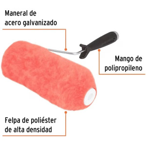 Rodillo para Pintar 9" Superficie rugosas Diametro 37.8mm Espesor 30mm, ROPI-930 13879 Truper