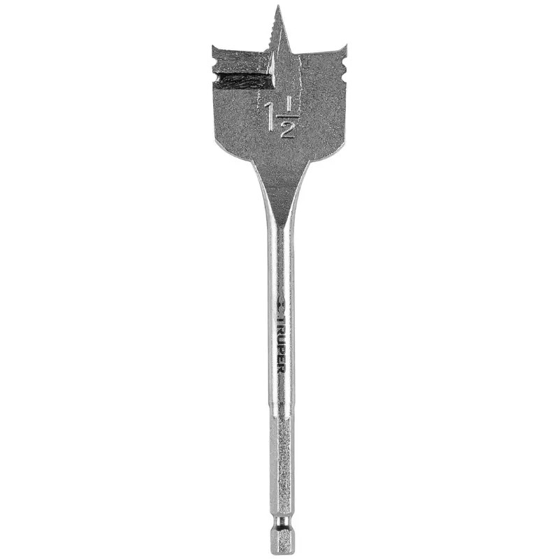Broca Mecha Plana 1-1/2" x15cm Z1/4 Truper 11393
