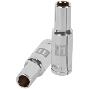Dados 11mm E1/2 Tubulares Hexagonales CrVanadio, Truper 13351