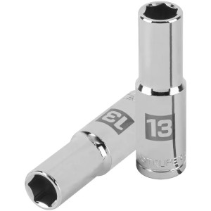 Dados 13mm E1/2 Tubulares Hexagonales CrVanadio, Truper  13353