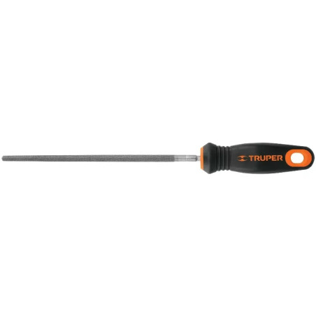 Limas Redonda Bastardas 8" Espesor 5/16", Mango Comfort Grip, LRB-8T 15316 Truper