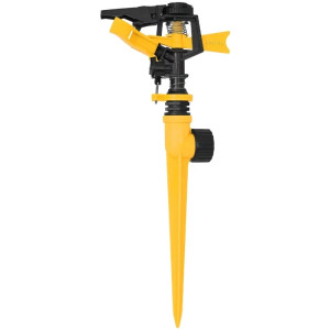 Aspersor Plastico Una Via, Estaca 17cm, Alcance 8m, Area 360, 50 PSI, Pretul 20055
