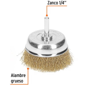 Cardas Copa 2 3/4" Grueso Z1/4" Truper 11572
