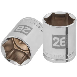 Dados 26mm E1/2 Hexagonales CrVanadio, Truper 101006