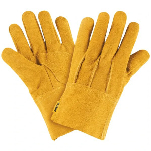Guantes de Carnaza Unitalla con puño corto de seguridad, para soldadura y Mantenimiento, GU-CAC-P 23262 Truper