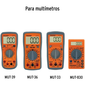 Juego de cables de prueba para multímetro Truper 102406