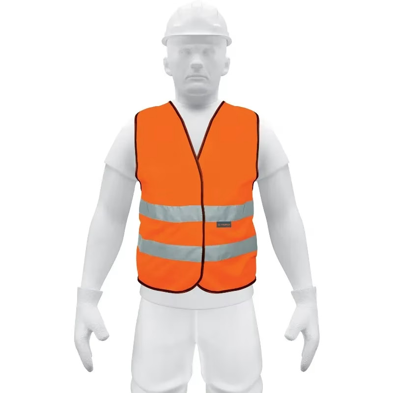 Chaleco de Seguridad Unitalla Naranja Cintas 2" con cierre Alta Visibilidad, CHS-500N 14426 Truper
