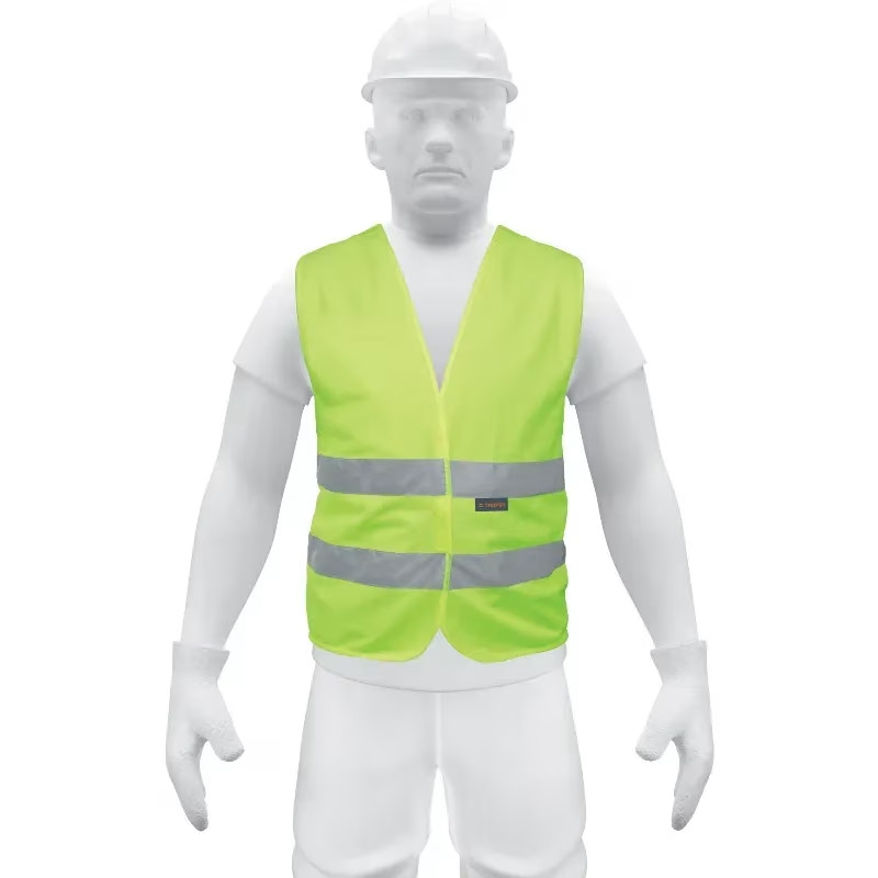 Chaleco de Seguridad Unitalla Verde Cintas 2" con cierre Alta Visibilidad, CHS-500V 14425 Truper