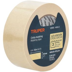 Cintas Masking Tape 48mm x50m Alta Resistencia Truper 12593