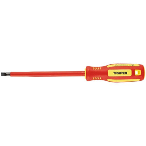 Desarmador Plano 1/4" x6" Aislado 1000V Truper 102243