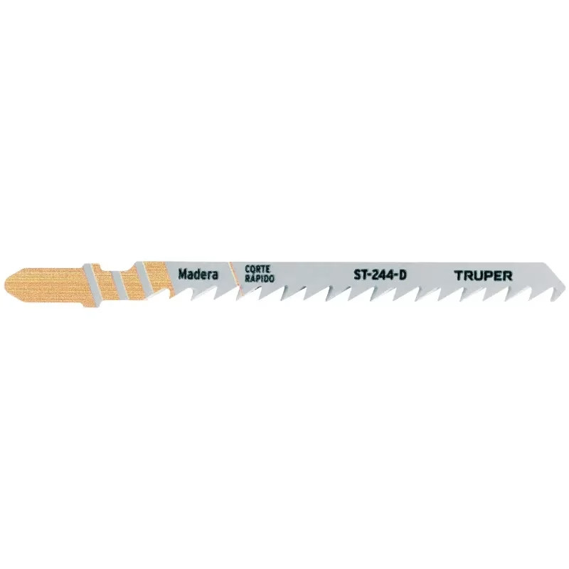 Segueta para caladora Acabado Grueso DDP6 Zanco T 5 Piezas, cortes rectos en madera, ST-244-D 18133 Truper