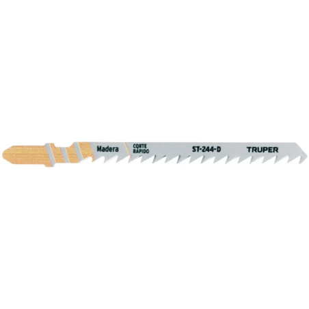 Segueta para caladora Acabado Grueso DDP6 Zanco T 5 Piezas, cortes rectos en madera, ST-244-D 18133 Truper
