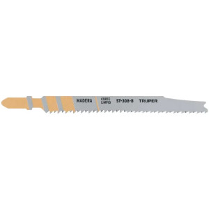 Seguetas T 12DPP x115mm HCS CortesLimpio Madera 5Piezas Caladoras Truper 103044