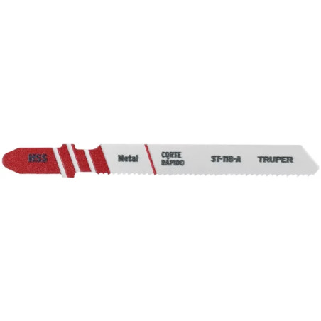 Segueta para caladora Acabado Super Fino DDP21 Zanco T 5 Piezas, cortes rectos pvc plastico y aluminio, ST-118-A 18128 Truper
