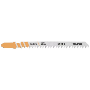 Segueta para caladora Acabado Estandar DDP8 Zanco T 5 Piezas, cortes rectos en Madera gruesa y pvc, ST-101-C 18127 Truper
