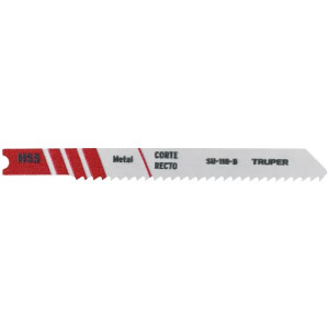 Segueta para caladora Acabado Fino DDP12 Zanco U 5 Piezas, cortes rectos Metales Ferrosos y Plastico, SU-118-B 18139 Truper