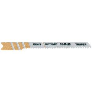 Segueta para caladora Acabado Fino DDP14 Zanco U 5 Piezas, cortes Curvos en Madera, SU-19-BO 18134 Truper