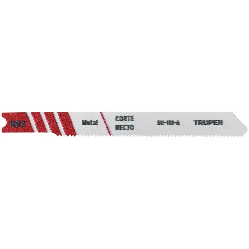 Segueta para caladora Acabado Fino DDP24 Zanco U 5 Piezas, cortes rectos Metales Plastico y Aluminio, SU-118-A 18138 Truper