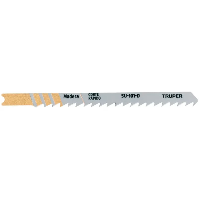 Segueta para caladora Acabado Grueso DDP6 Zanco U 5 Piezas, cortes rectos en Madera, SU-101-D 18136 Truper