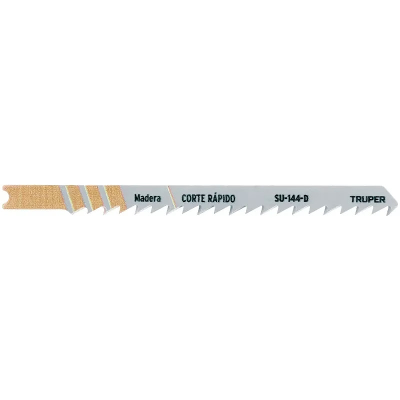 Segueta para caladora Acabado Grueso DDP6 Zanco U 5 Piezas, cortes rectos en Madera maciza y aglomerado, SU-144-D 18140 Truper