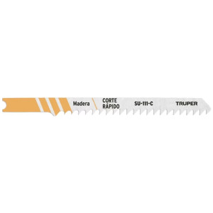 Segueta para caladora Acabado Standar DDP7 Zanco U 5 Piezas, cortes rectos en Madera maciza y PVC, SU-144-D 18140 Truper