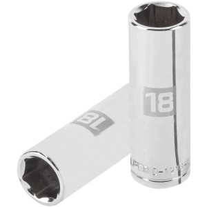 Dados 18mm E1/2 Tubulares Hexagonales CrVanadio, Truper 13358