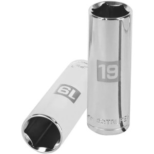 Dados 19mm E1/2 Tubulares Hexagonales CrVanadio, Truper 13359