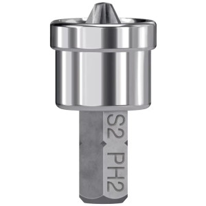 Puntas Phillips #2 x25mm PH2 p/tablaroca, estuche con 5 piezas, Truper 12717