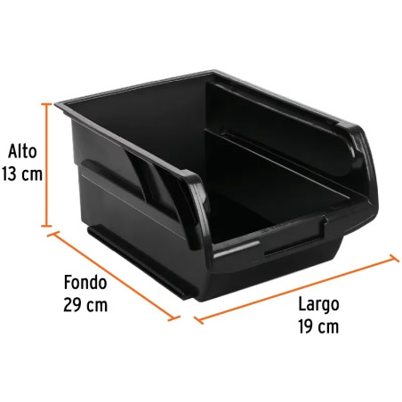 Gavetas Bandejas Apilables N3.5 29x19x13cm Polipropileno Truper 102437