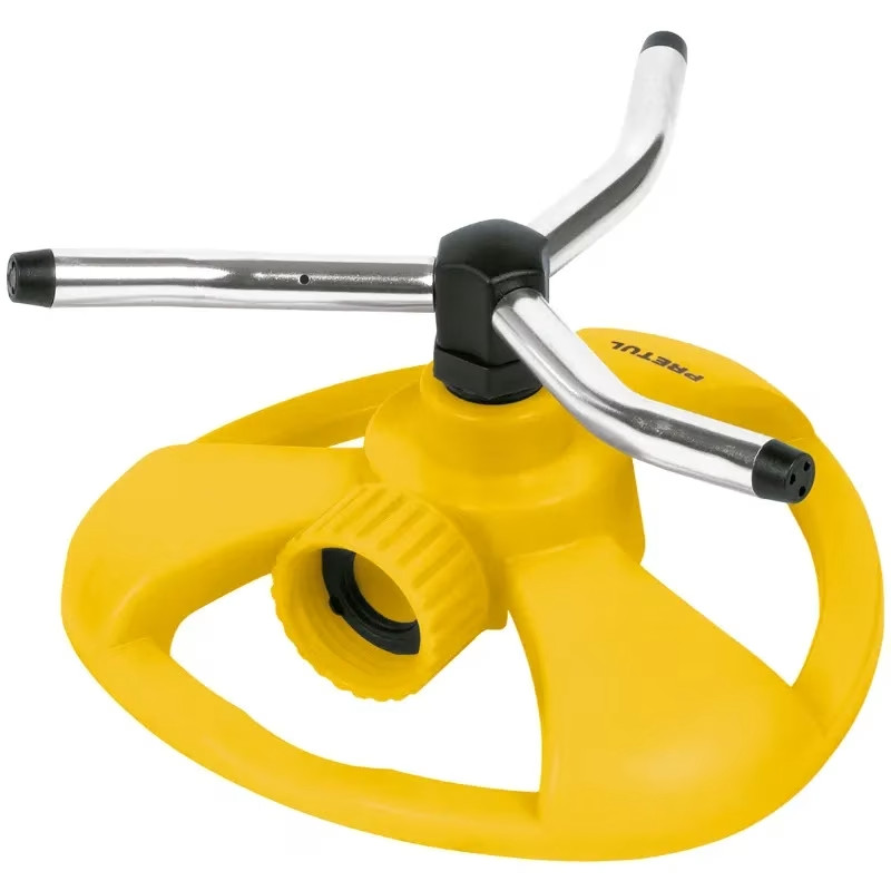 Aspersor Plastico 3 Brazos de Aluminio 3/4", Alcance 5m, Area 360, 50 PSI, Pretul 20065
