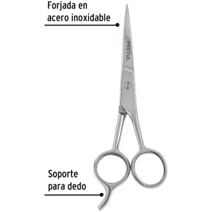 Tijera para Estilista con Gancho 5 1/2", en acero inoxidable, TP-8419-5-1/2 23168 Pretul