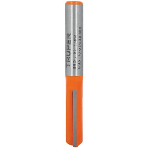 Fresas Recta de dos Filos 1/4" x20mm Truper 11452