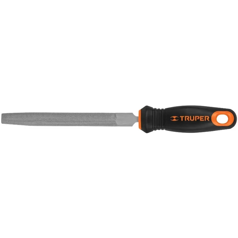 Limas Media Caña Bastardas 6" Ancho 5/8" Espesor 3/16", Mango Comfort Grip, LMCB-6T 15317 Truper